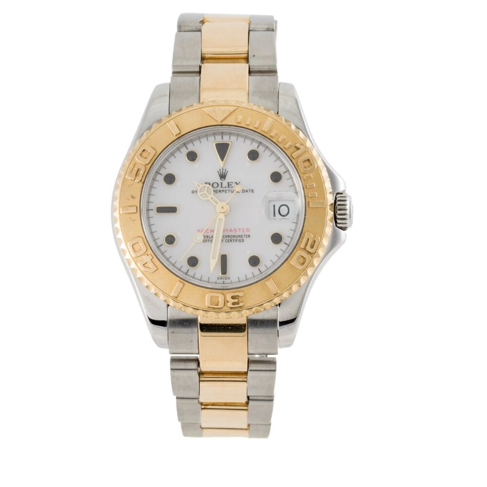 Rolex Yacht Master Men's 35mm 18k Watch w/ Box